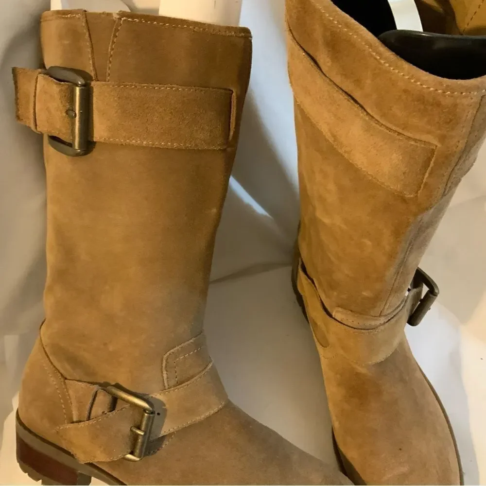 Jessica Simpson Brown Leather/Suede Over The Knee Boots Size 9.5